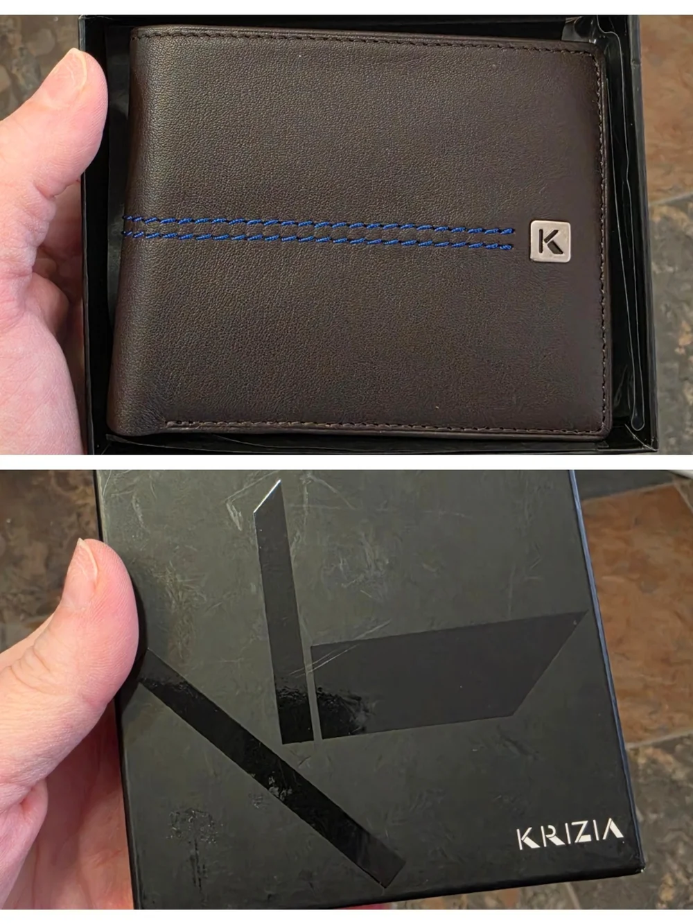 Krizia Milano Men's Leather Horizontal Bifold Coin Wallet - FULL INCLUSION